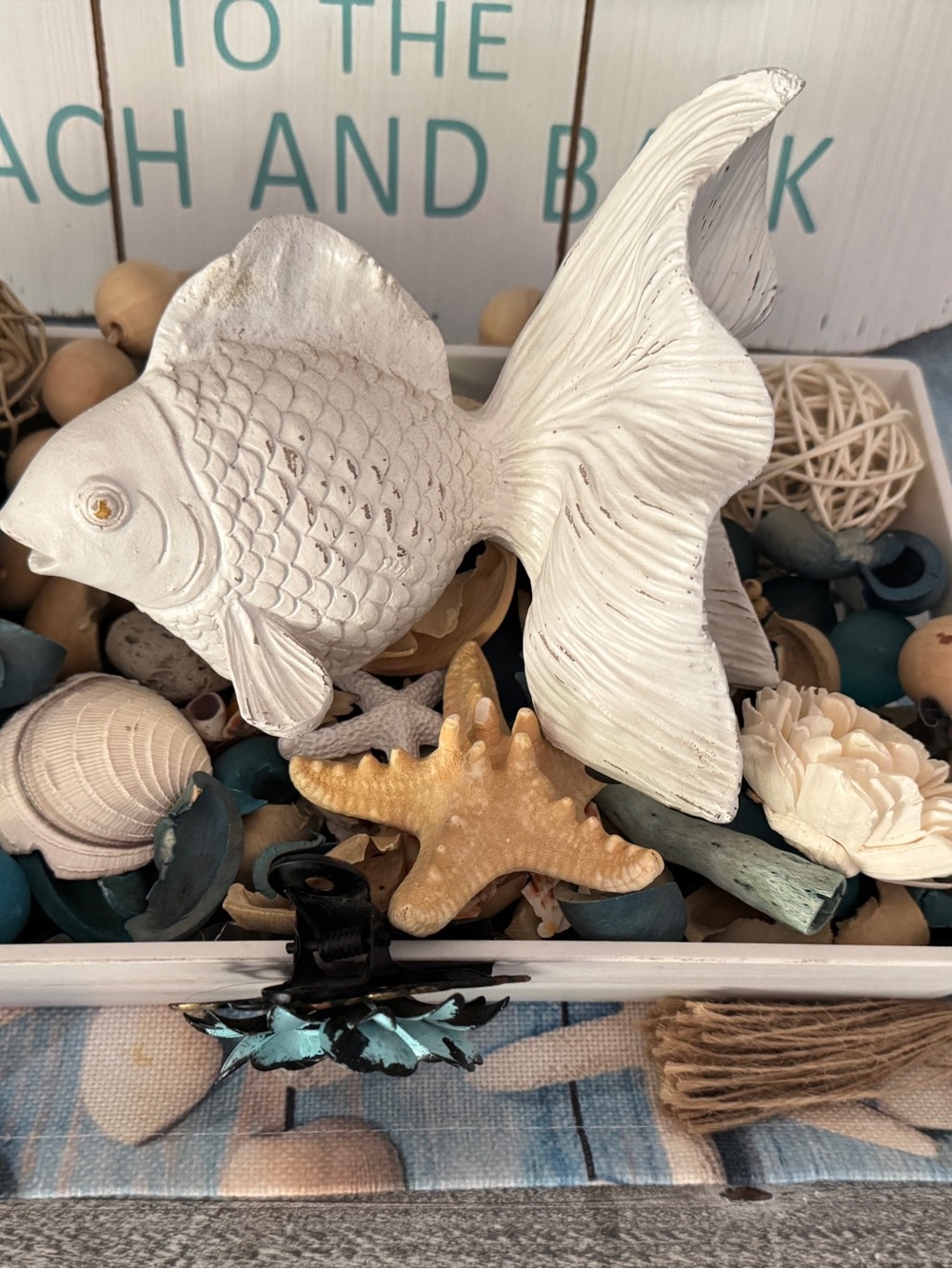 White Fish Figurine Decorative Accent for Aquatic-Style Displays - Picture 7 of 7